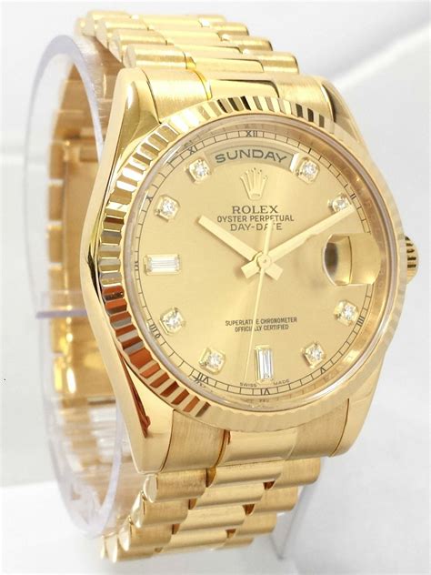 rolex day date yellow gold champagne dial|Rolex datejust 36 champagne dial.